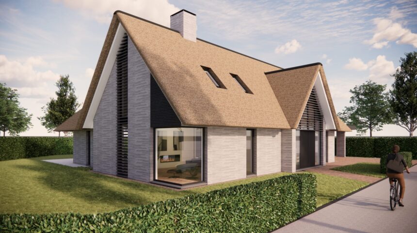Artiste impressioen van vrijstaande woning in Prinsenbeek